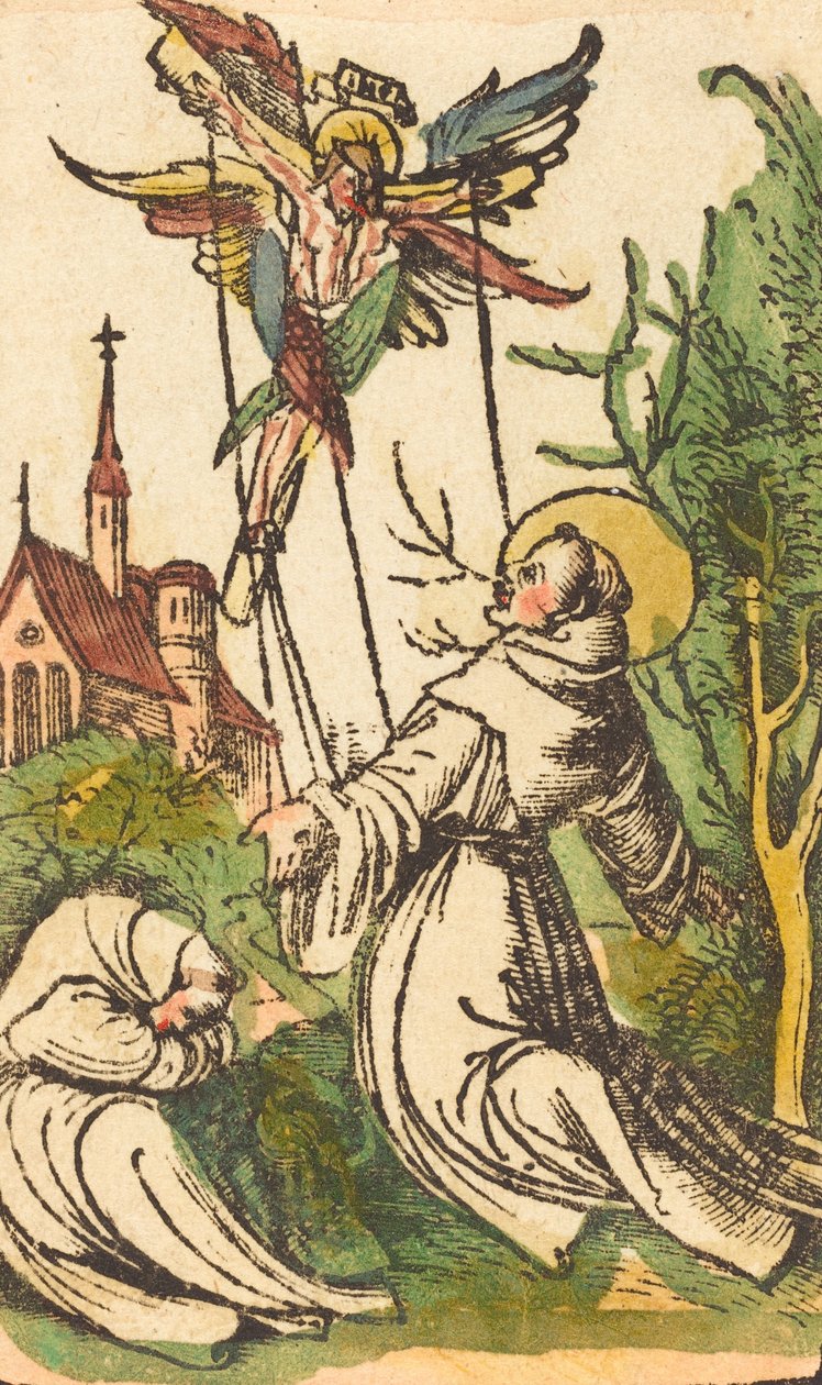 São Francisco Recebendo os Estigmas, 15001510. de Unbekannt