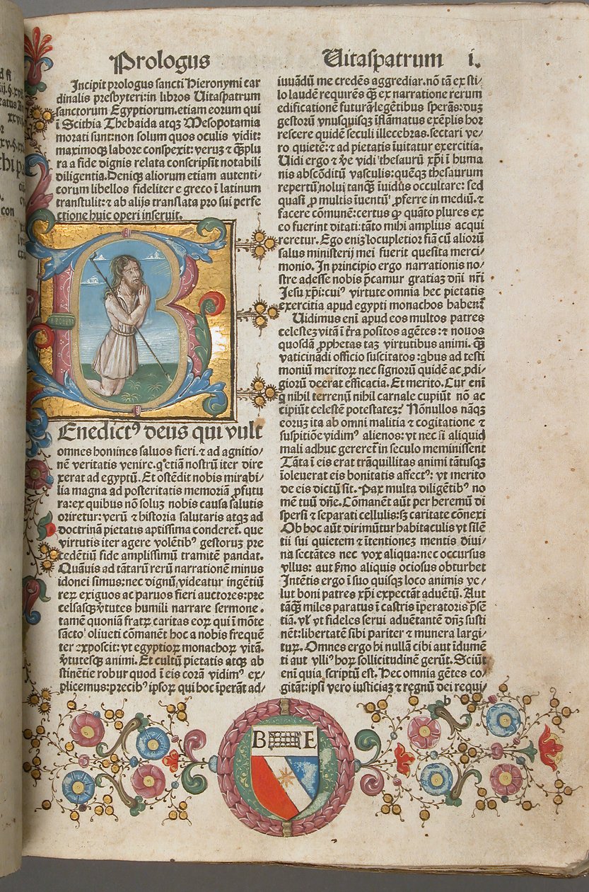 Vidas dos Padres de São Jerônimo, italiano, 1483. de Unbekannt