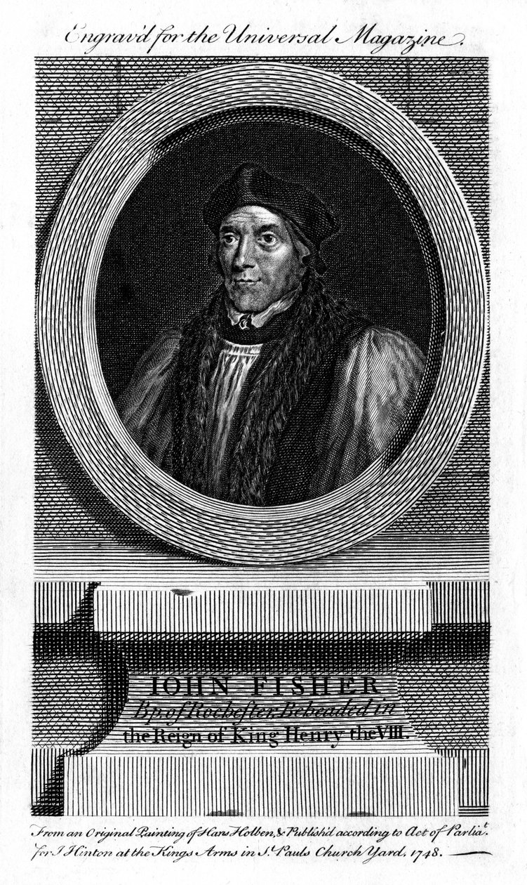 São João Fisher, bispo católico inglês, cardeal e mártir, 1748 de Unbekannt