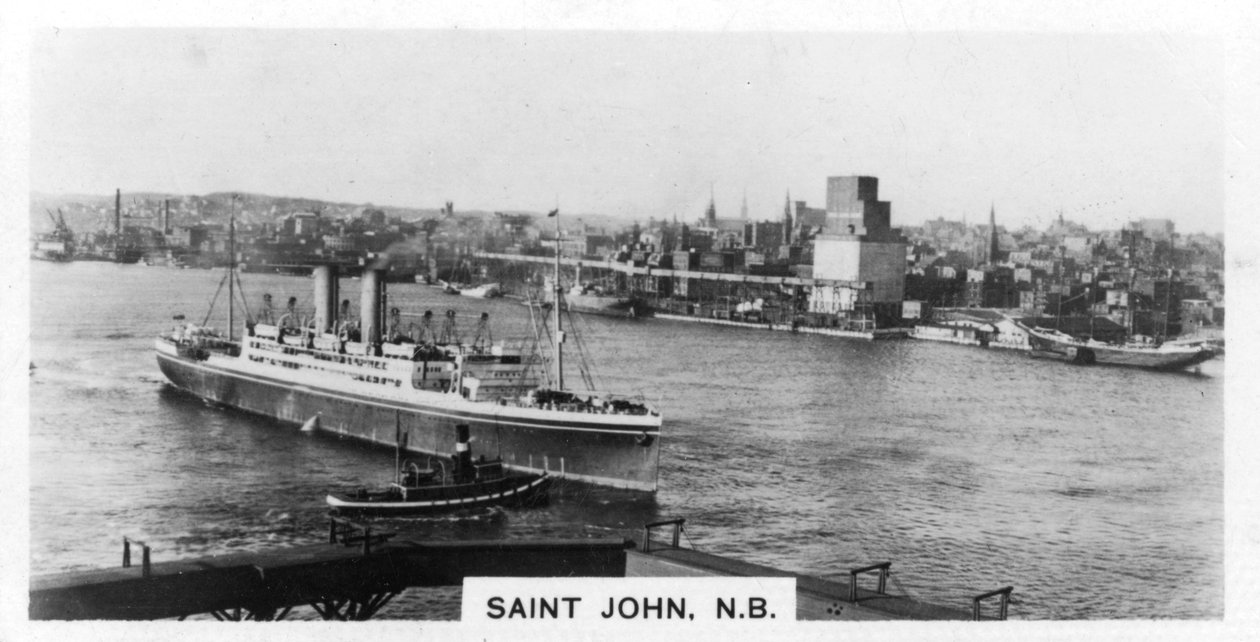 Saint John Harbour, Novo Brunswick, Canadá, c1920s de Unbekannt
