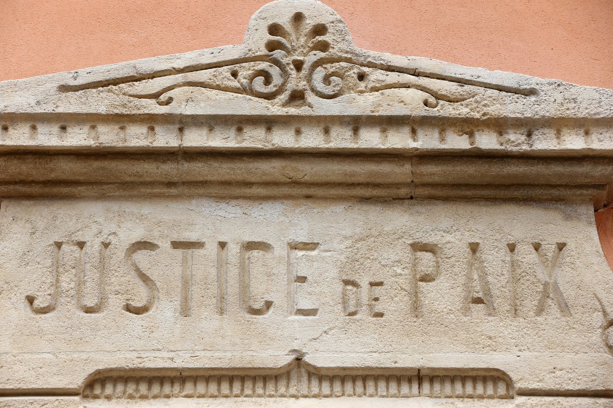 Saint Tropez, Câmara Municipal. Justiça e paz, Saint-Tropez, França de Unbekannt