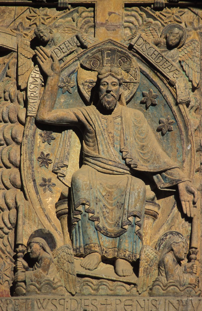 Tímpano da Igreja de Sainte Foy : O último julgamento, Conques, França de Unbekannt