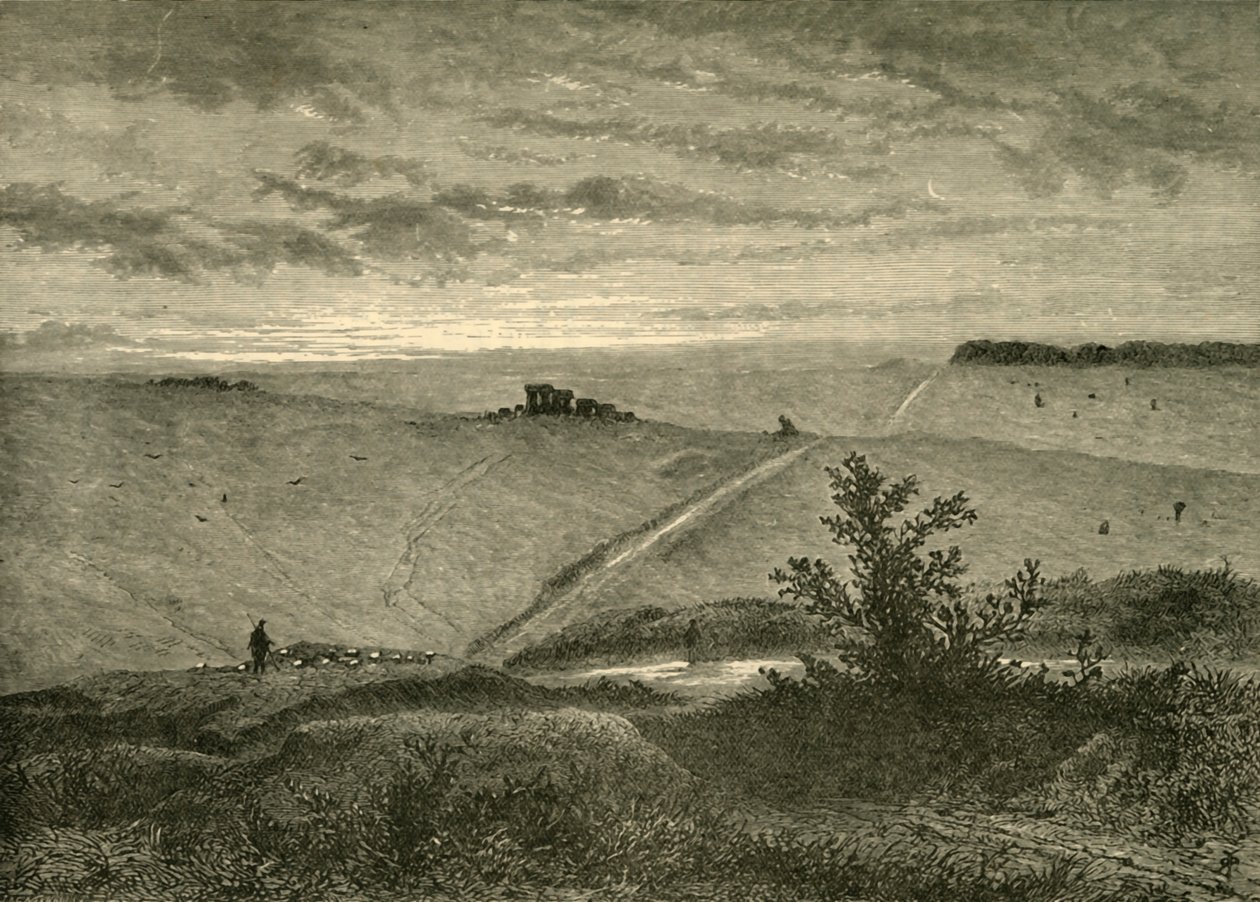 Planície de Salisbúria, perto de Amesbury, 1898. de Unbekannt