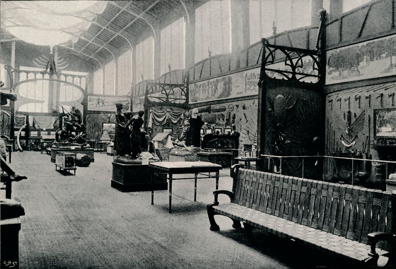 Salle DEthnographie na Exposição de Bruxelas, 1897 de Unbekannt