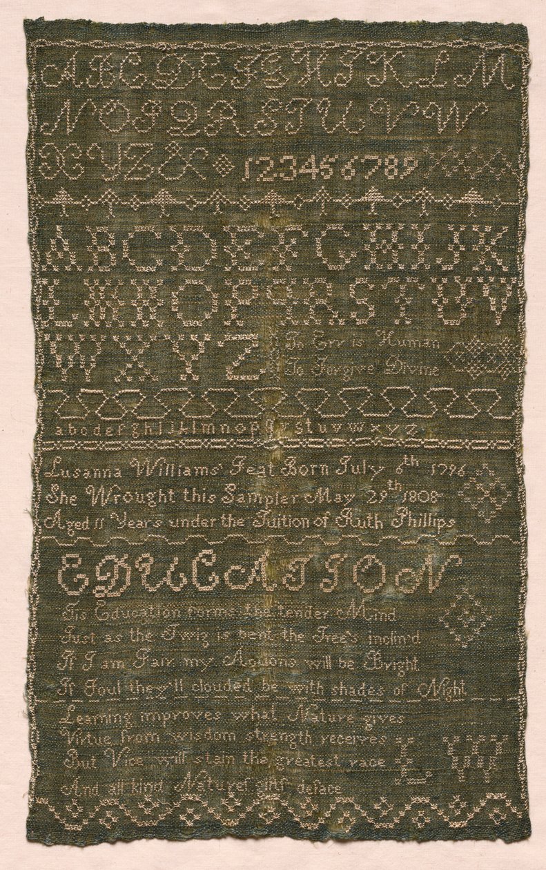 Sampler, 1808. de Unbekannt