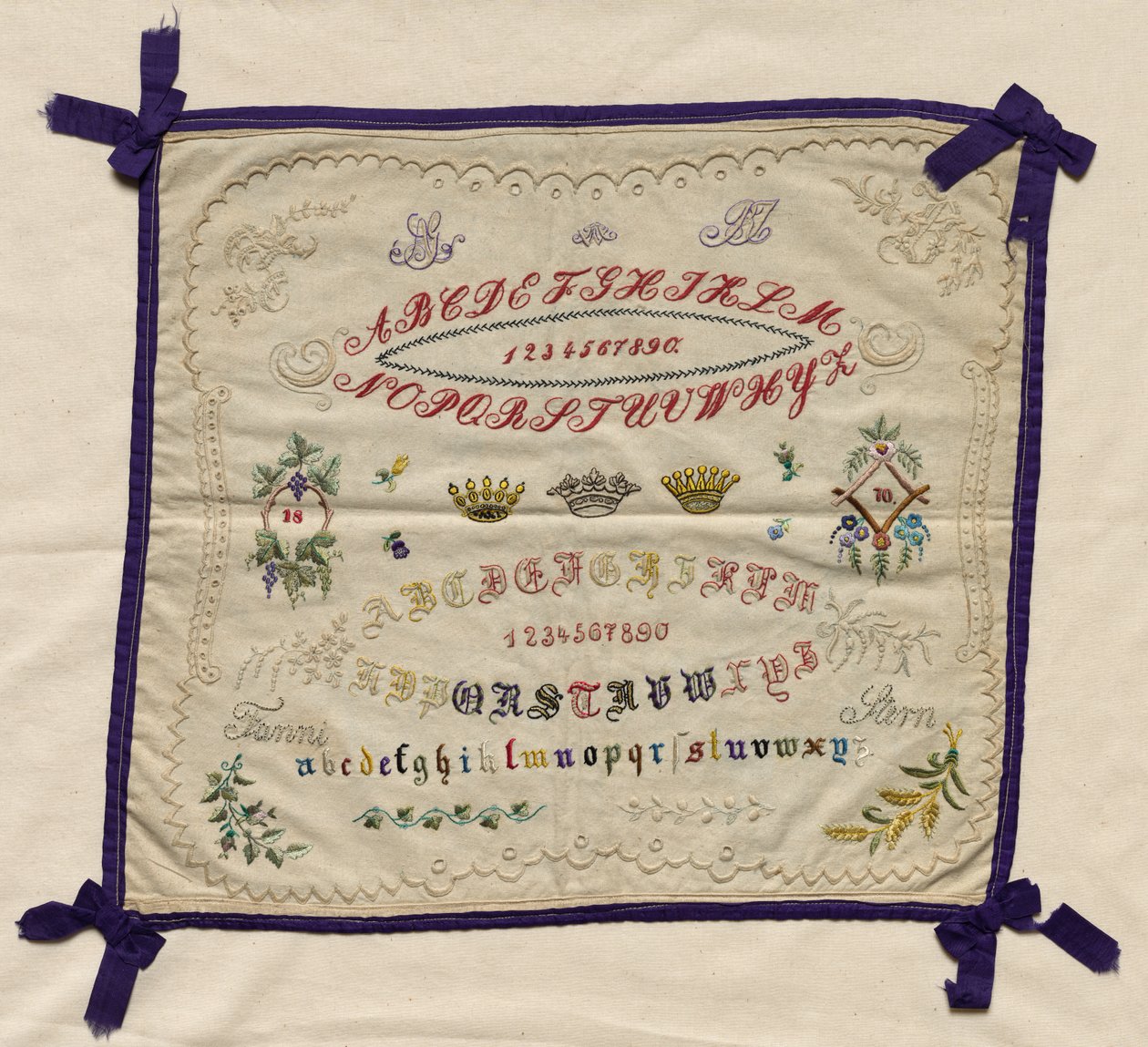 Sampler, 1870. de Unbekannt