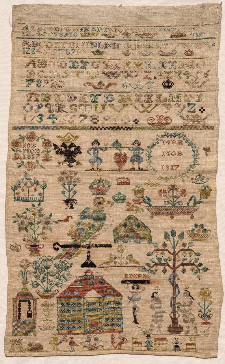 Fragmento de Amostrador, 1817. de Unbekannt