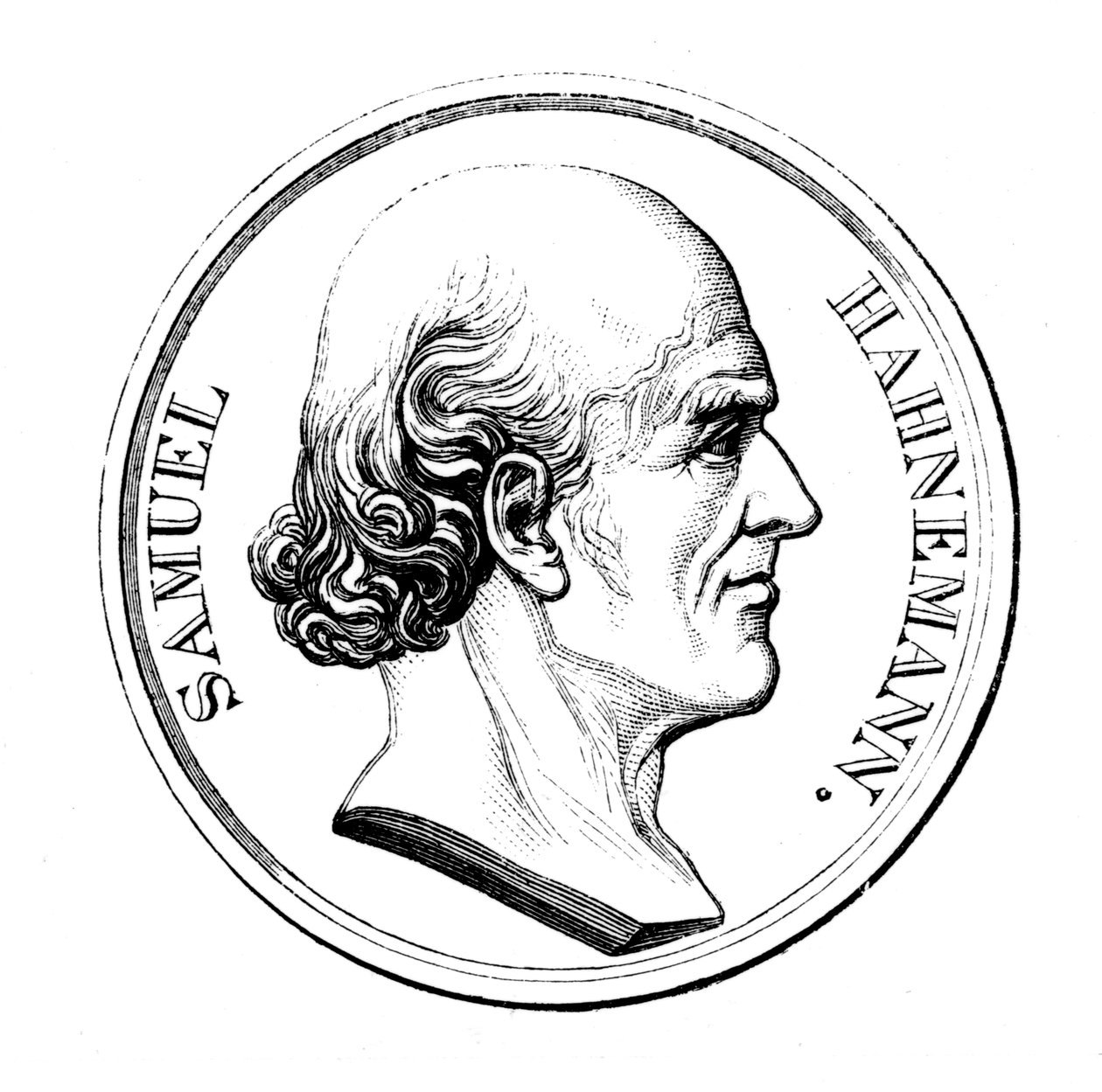 Samuel Hahnemann, médico alemão, 1860 de Unbekannt