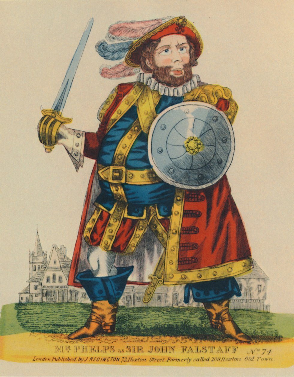 Samuel Phelps, 1804-1878 como Falstaff, c1860, 1948. de Unbekannt