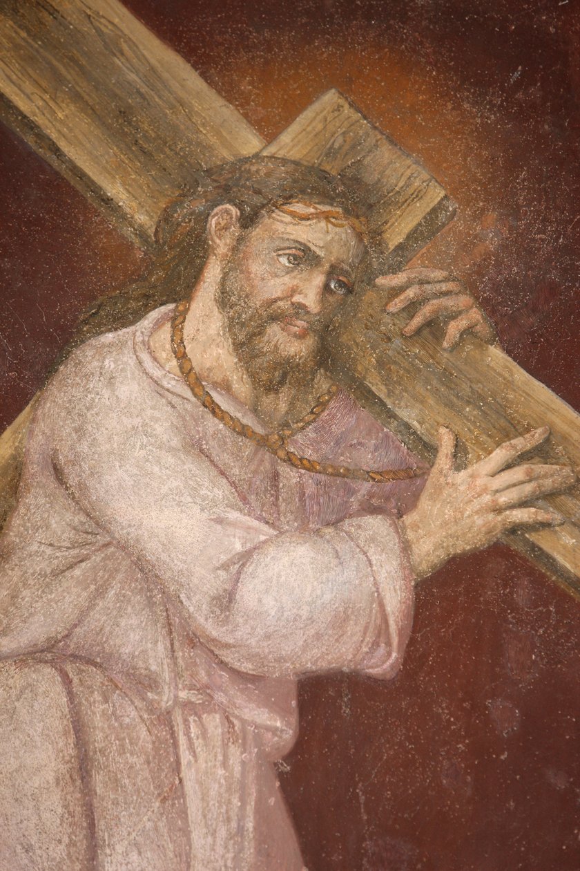 A igreja de San Jerónimo. Jesus carregando a sua cruz Madrid Espanha de Unbekannt
