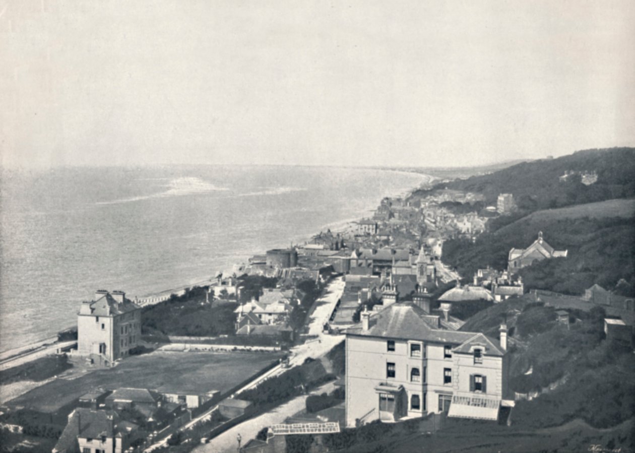 Sandgate - vista das alturas, 1895 de Unbekannt
