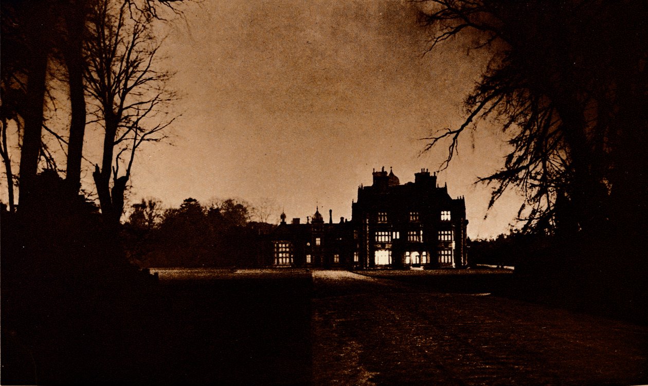 Sandringham House, Norfolk, na noite da morte do rei George Vs, em 1936. de Unbekannt