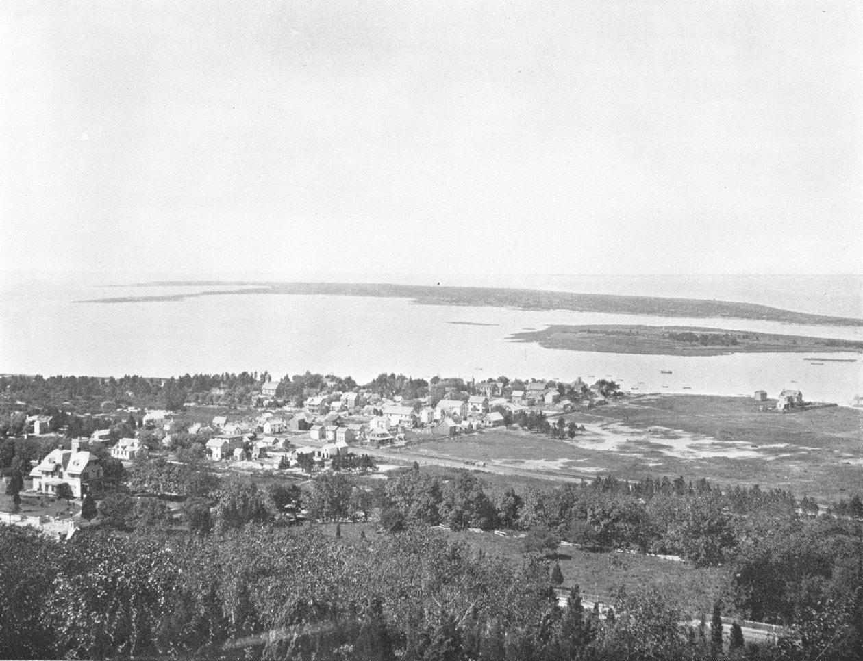 Sandy Hook, de Highland Light, Nova Jersey, EUA, c1900. de Unbekannt