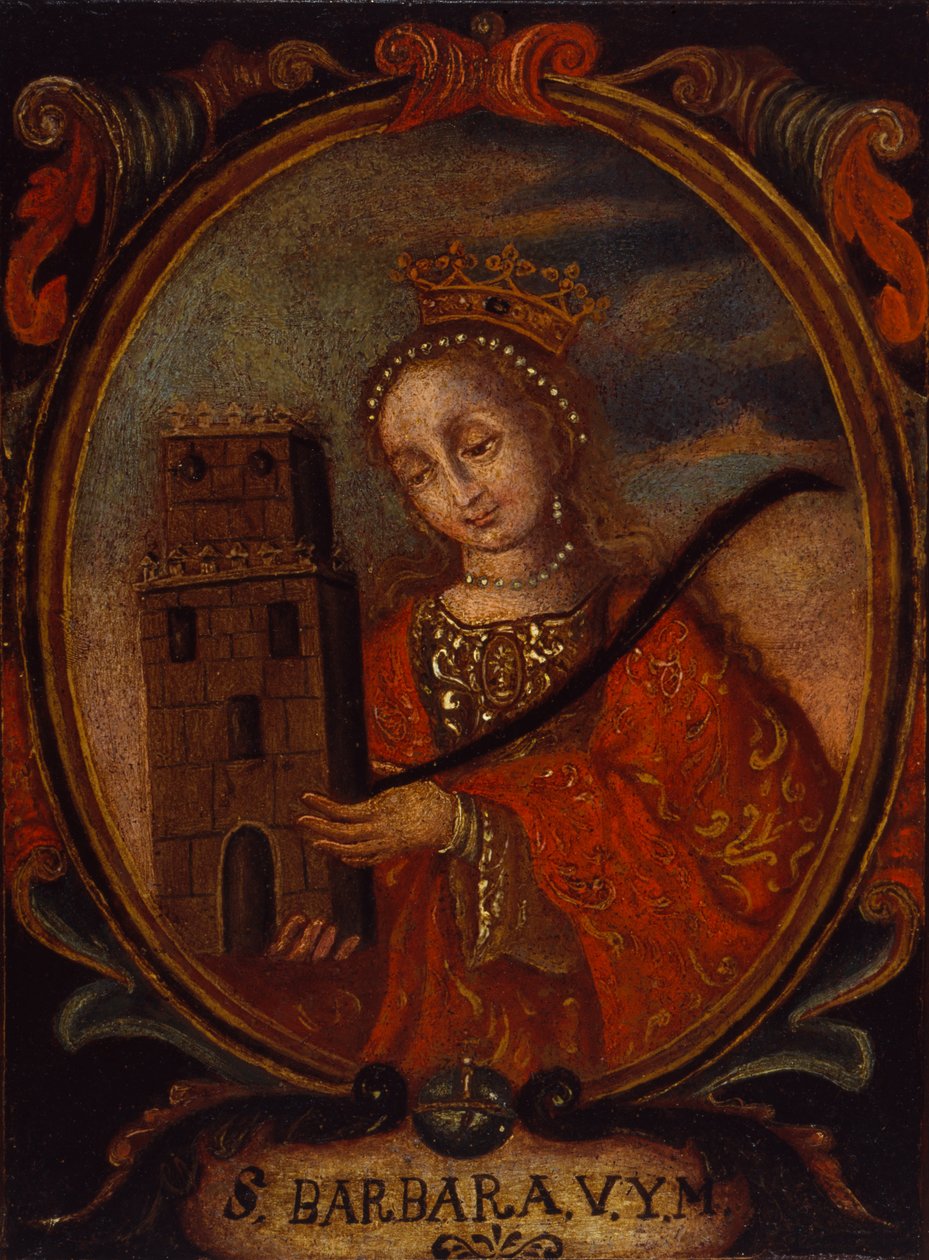 Santa Bárbara, c. 1680-1690. de Unbekannt
