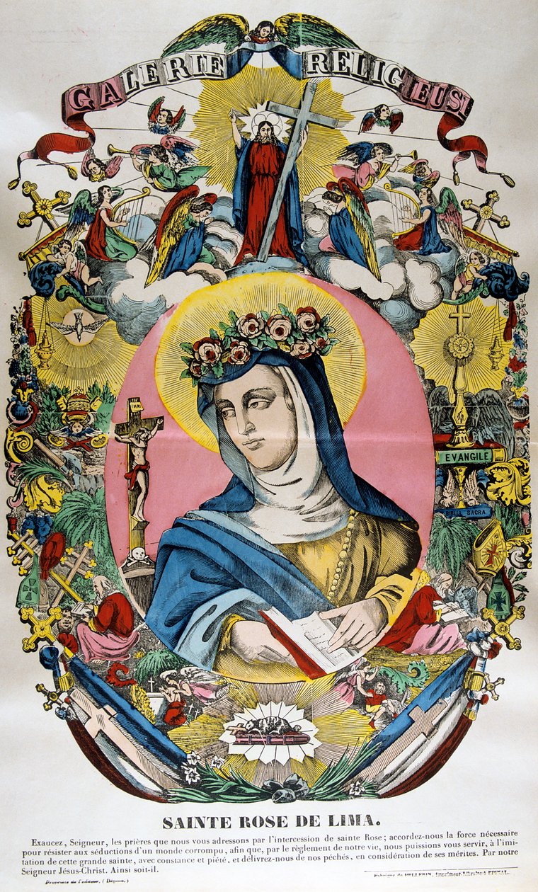 Santa Rosa de Lima, século XIX de Unbekannt