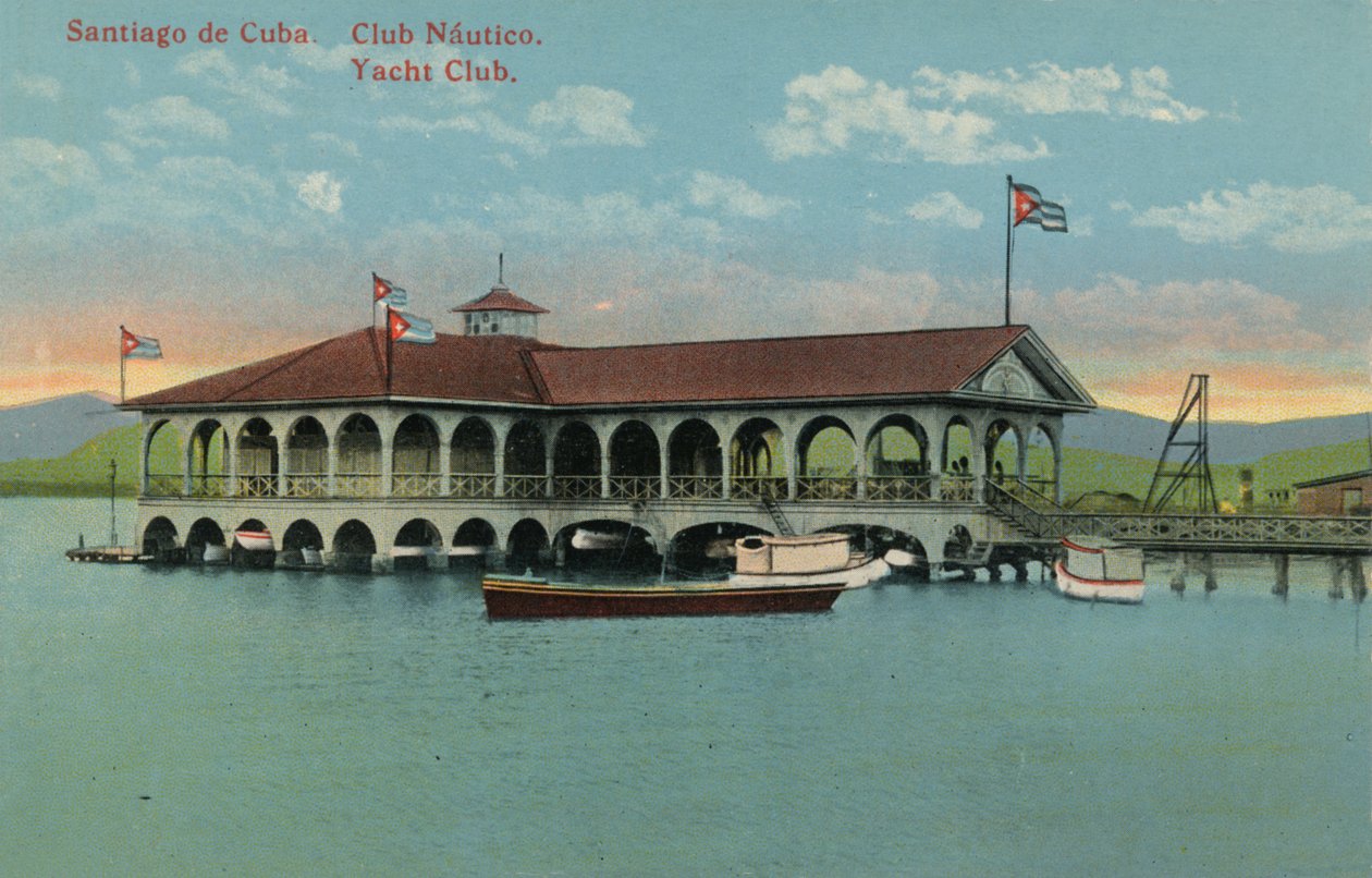 Santiago de Cuba Clube Náutico. Clube de Iates, c1910 de Unbekannt