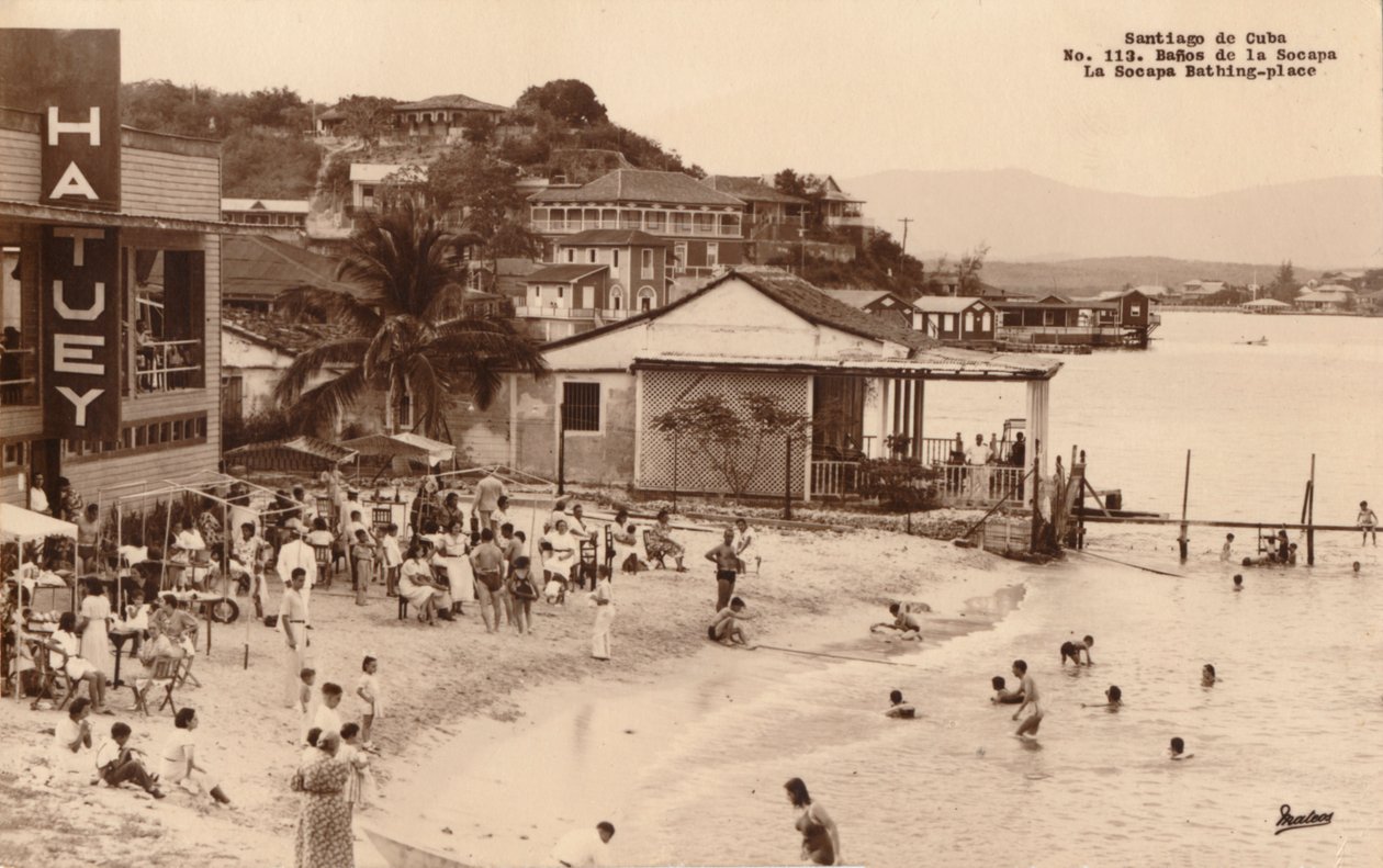 Santiago de Cuba. Balneário de La Socapa, Cuba, c1900s de Unbekannt
