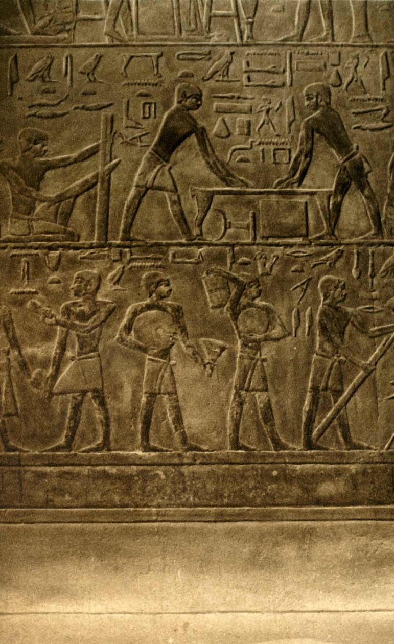 Saqqara - pinturas murais do túmulo de Ti, c1918-c1939. de Unbekannt