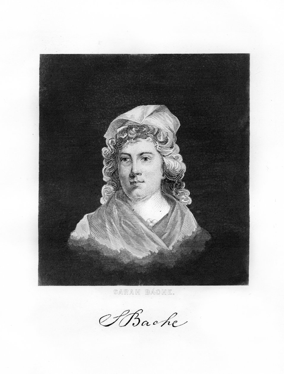 Sarah Franklin Bache, patriota de guerra revolucionária americana, 1872 de Unbekannt