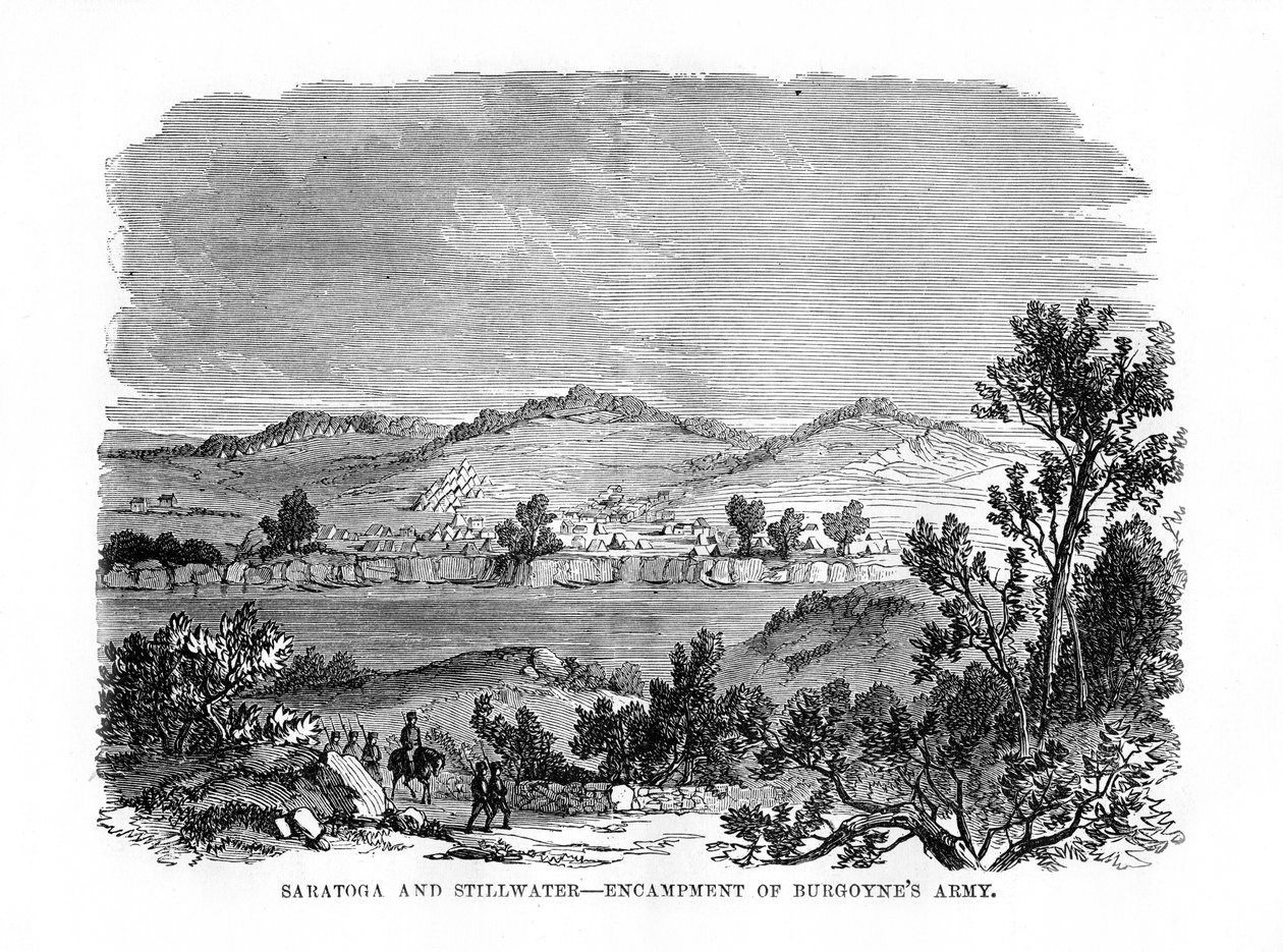 Saratoga e Stillwater, Acampamentos do Exército de Burgoynes, 1777, 1872 de Unbekannt