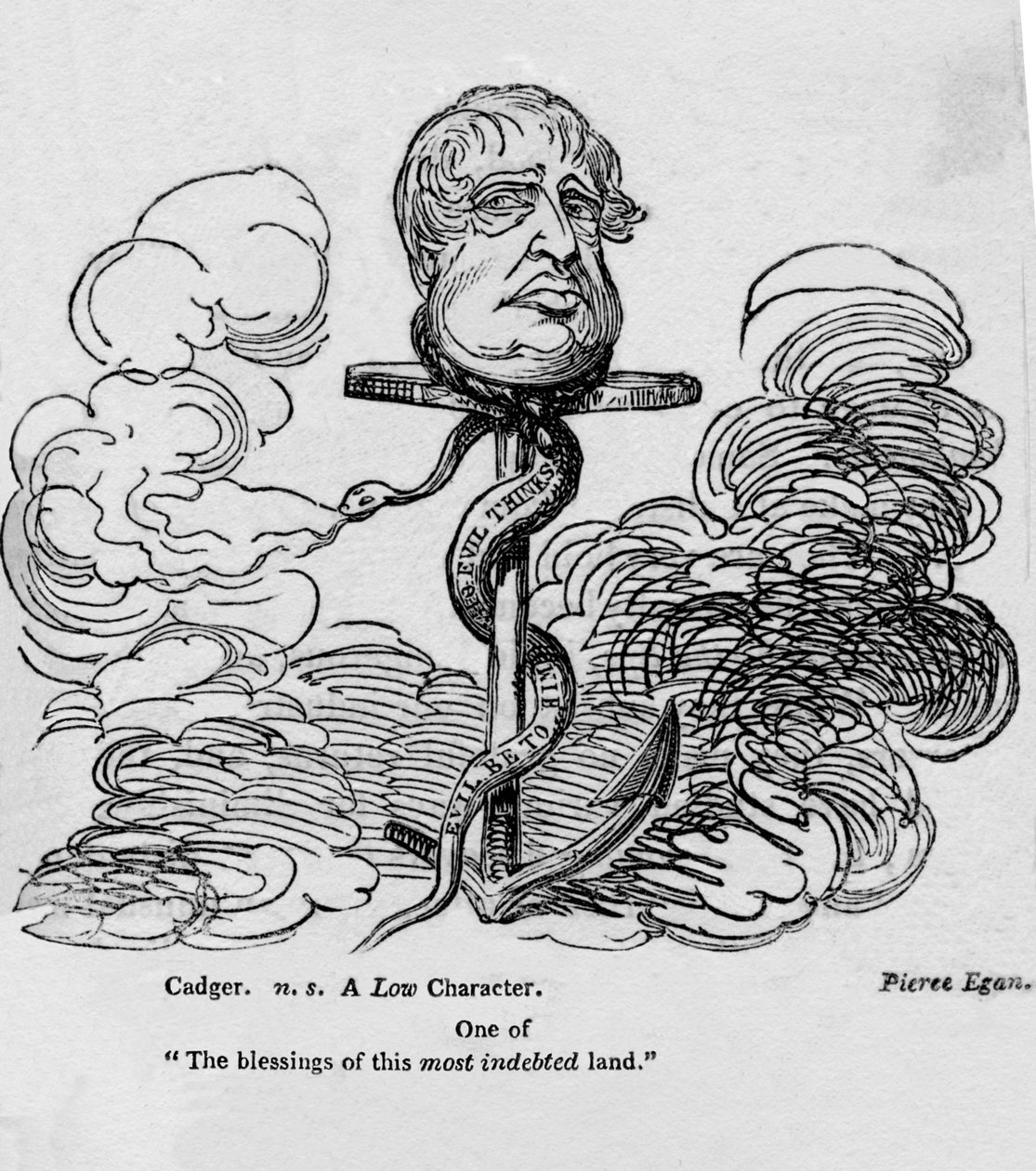 Cartum satírico do príncipe regente, c1820. de Unbekannt
