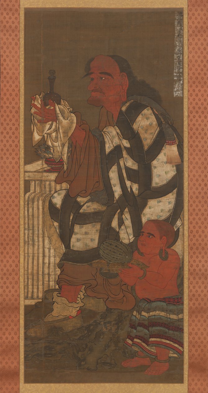 Satsubari, o Segundo dos Dezesseis Arhats, final do século XIV. de Unbekannt