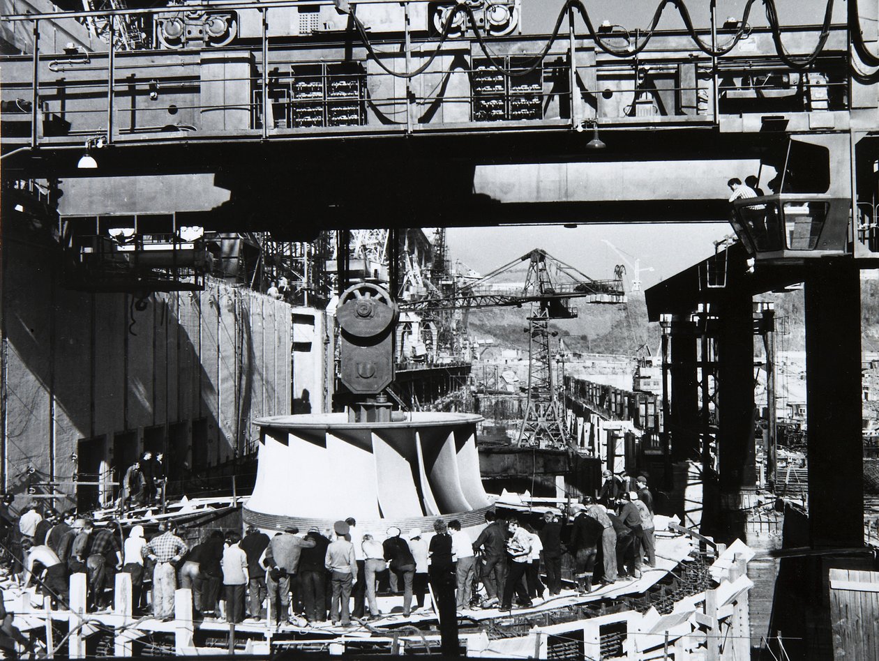 Estação hidrelétrica de Sayano-Shushenskaya, URSS, década de 1970 de Unbekannt