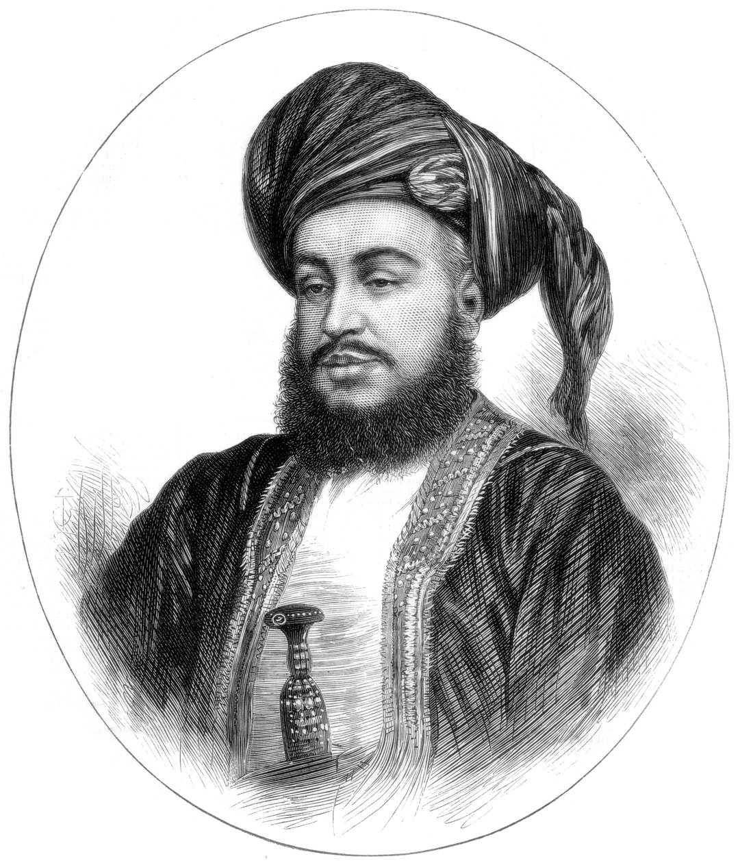 Sayyid Barghash Bin Said, sultão de Zanzibar, 1875 de Unbekannt