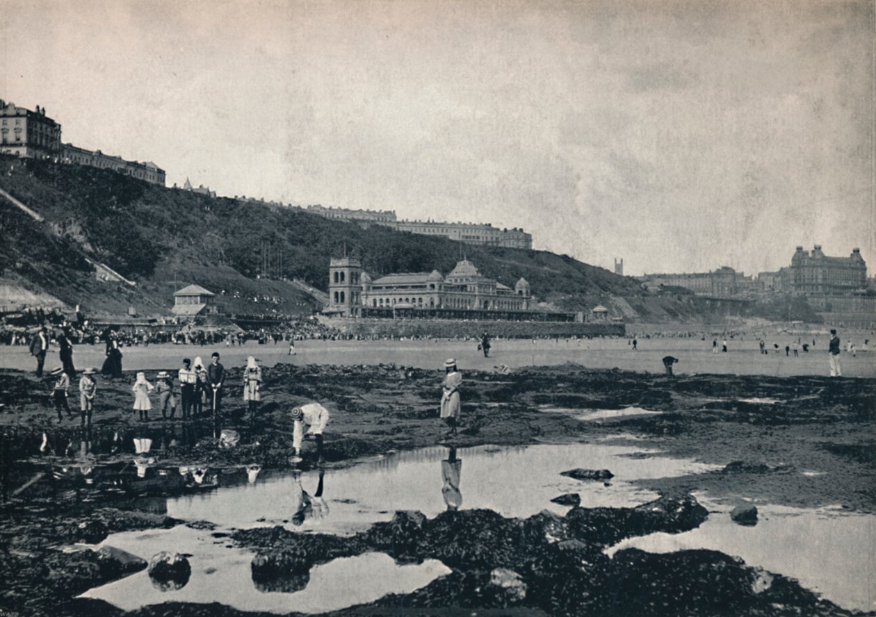 Scarborough - vista das rochas, 1895 de Unbekannt