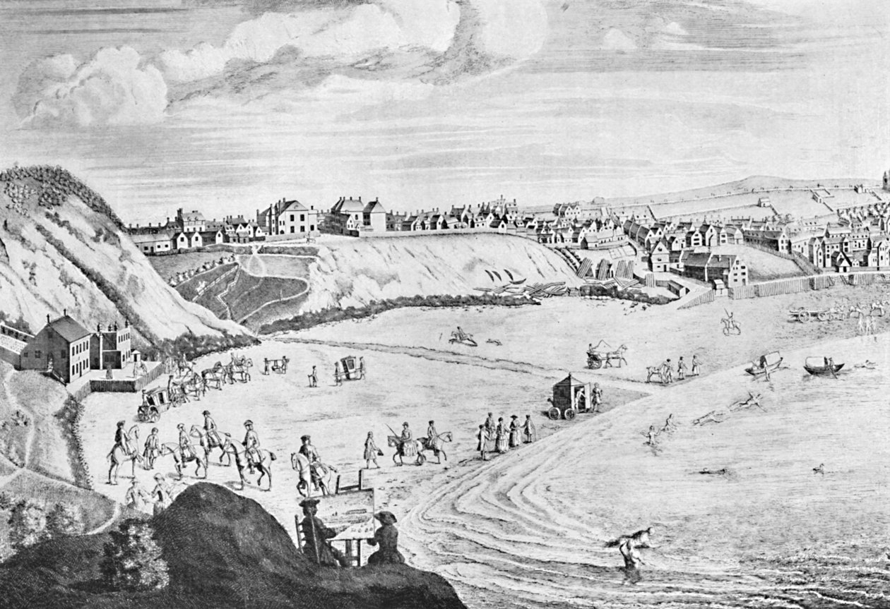 Scarborough Sands em 1735, c1735, 1904 de Unbekannt