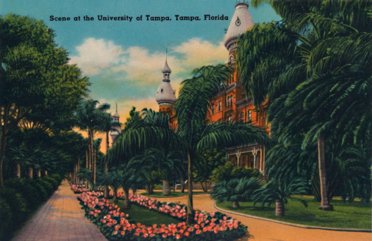 Cena na Universidade de Tampa, Tampa, Flórida, c1940s de Unbekannt