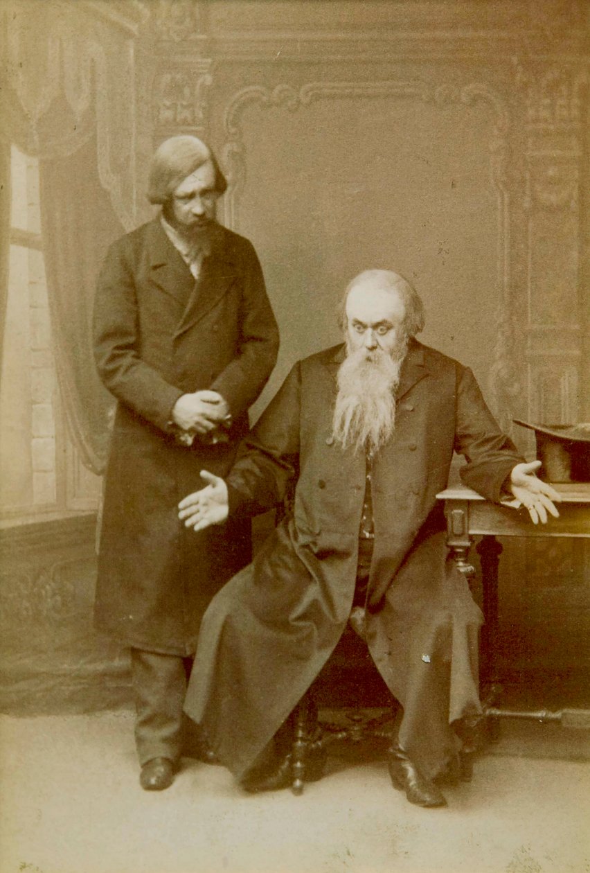Cena da peça de Alexander Ostrovskys É um caso de família, Teatro Maly, Moscou, Rússia, 1892 de Unbekannt