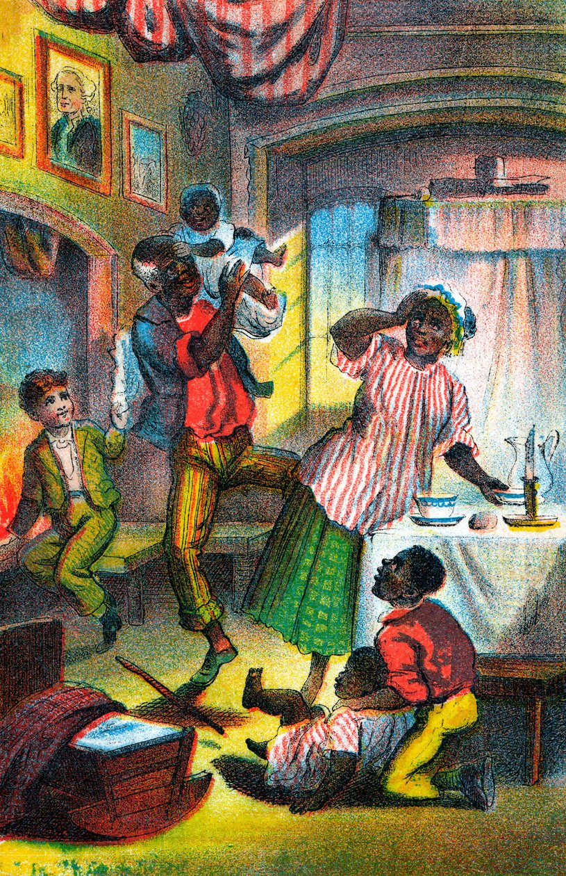 Cena de Harriet Beecher Stowes tio Toms Cabin, c1870 de Unbekannt