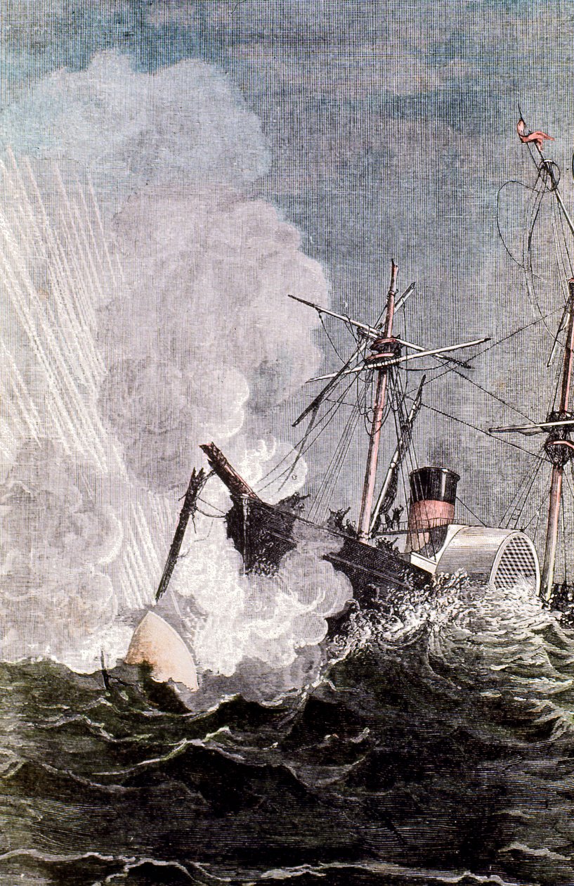 Cena de Jules Vernes Da Terra à Lua, 1865 de Unbekannt