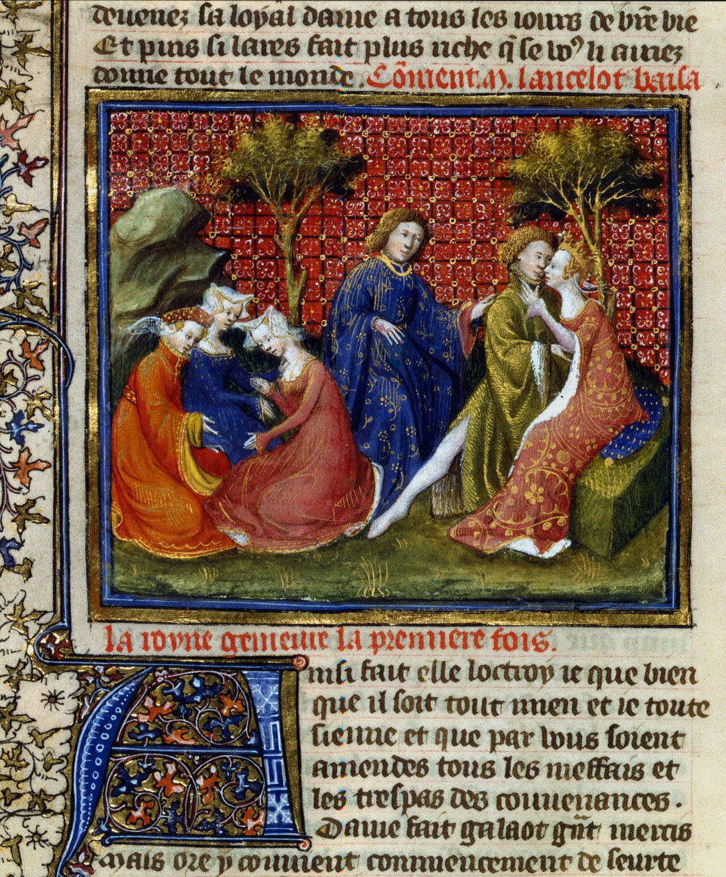Cena de Mort dArthur, século XIV de Unbekannt