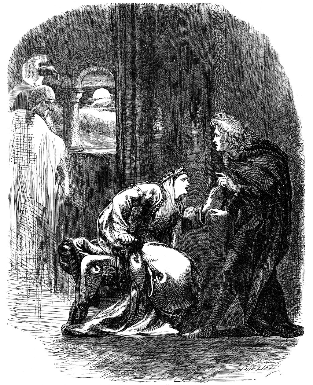 Cena de Shakespeares Hamlet, século XIX de Unbekannt
