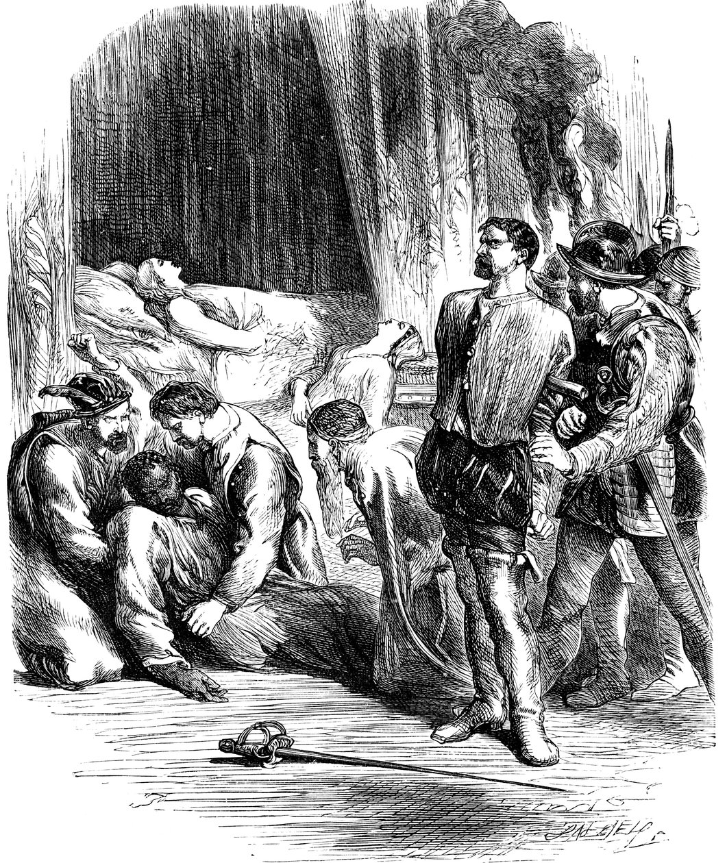 Cena de Shakespeares Othello, século XIX de Unbekannt