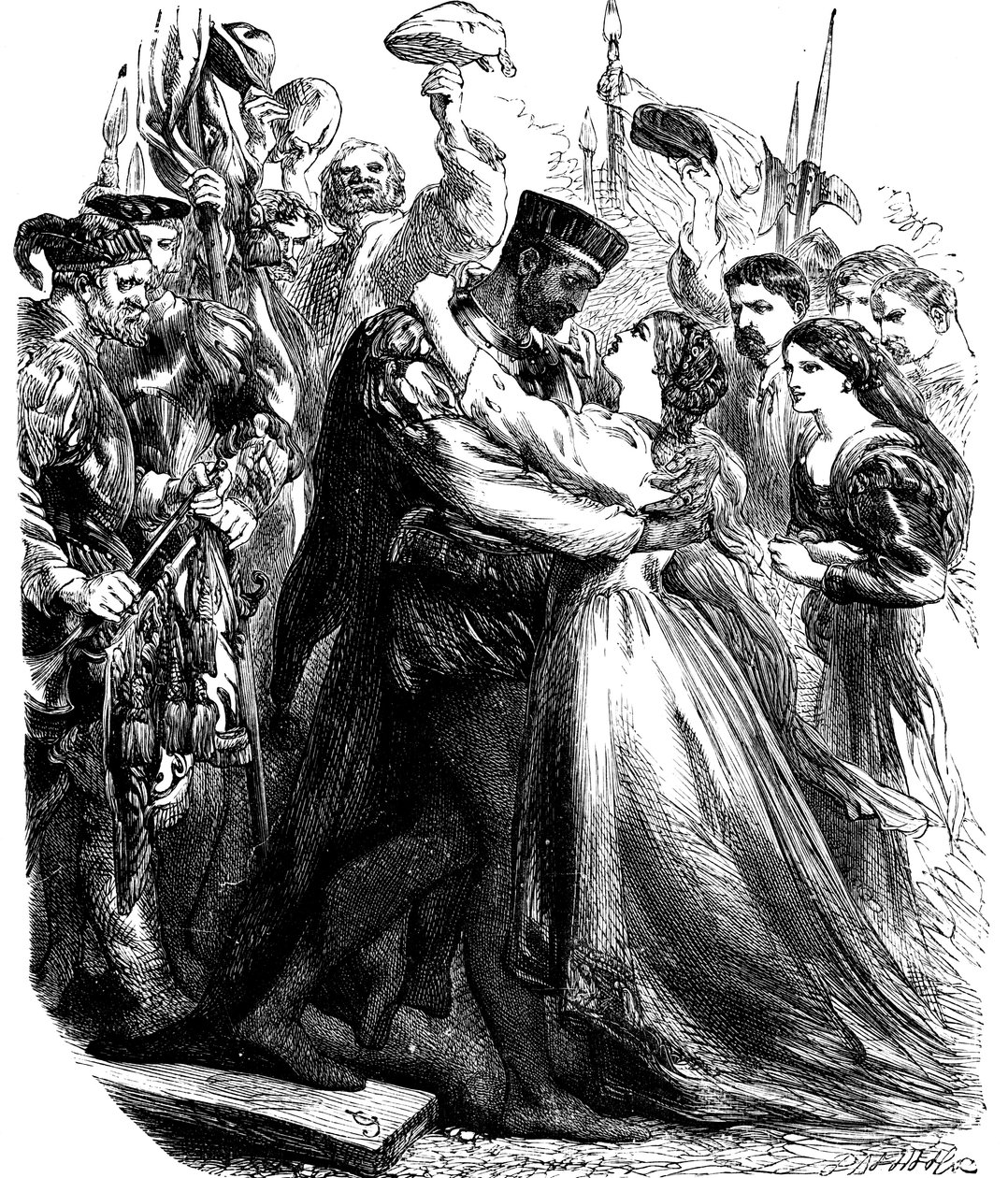 Cena de Shakespeares Othello, século XIX de Unbekannt
