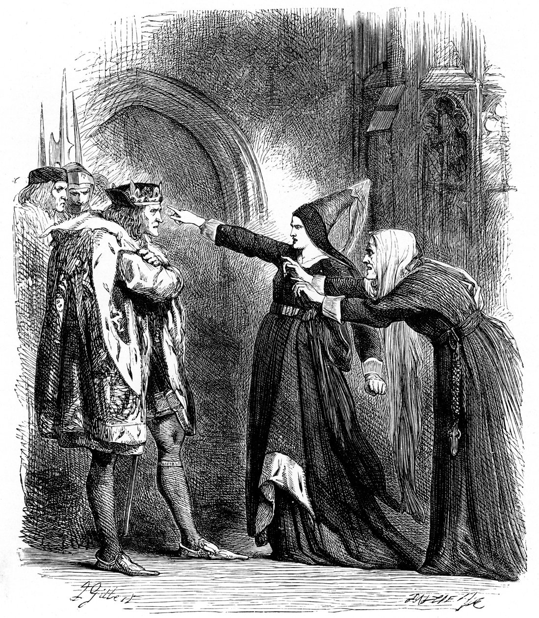 Cena de Shakespeares Ricardo III, 1591 c1858 de Unbekannt