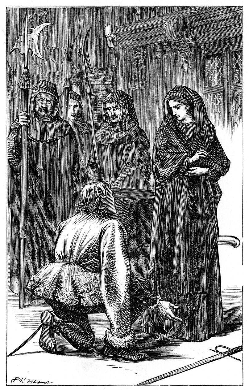 Cena de Shakespeares Ricardo III, 1591 c1870 de Unbekannt