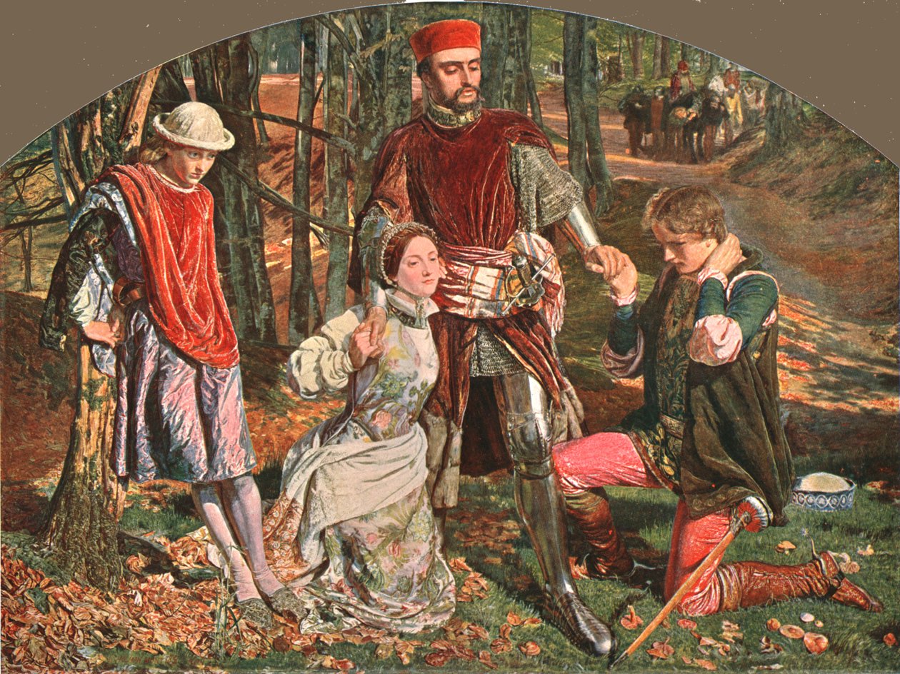 Cena dos dois cavalheiros de Verona, 1851, c1902. de Unbekannt