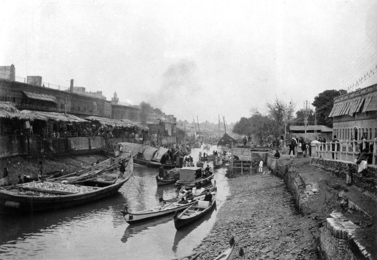 Cena da ponte de Whitely, Ashar, Iraque, 1917-1919 de Unbekannt