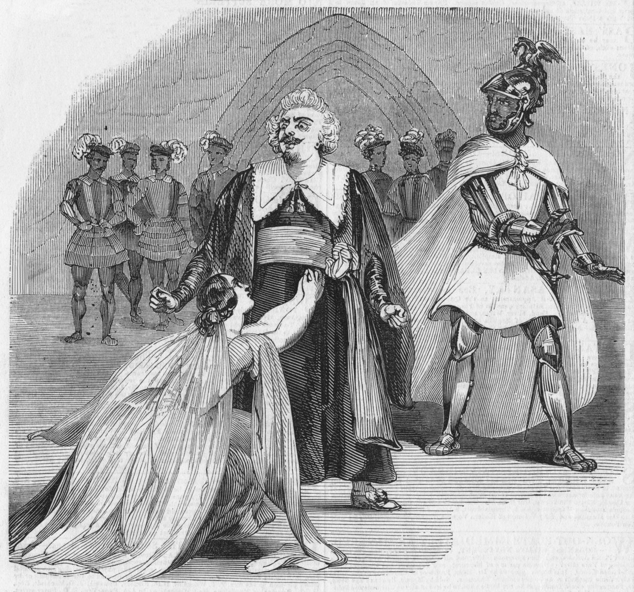 Cena da Ópera de Otello, em seu Majestys Theatre, 1900. de Unbekannt