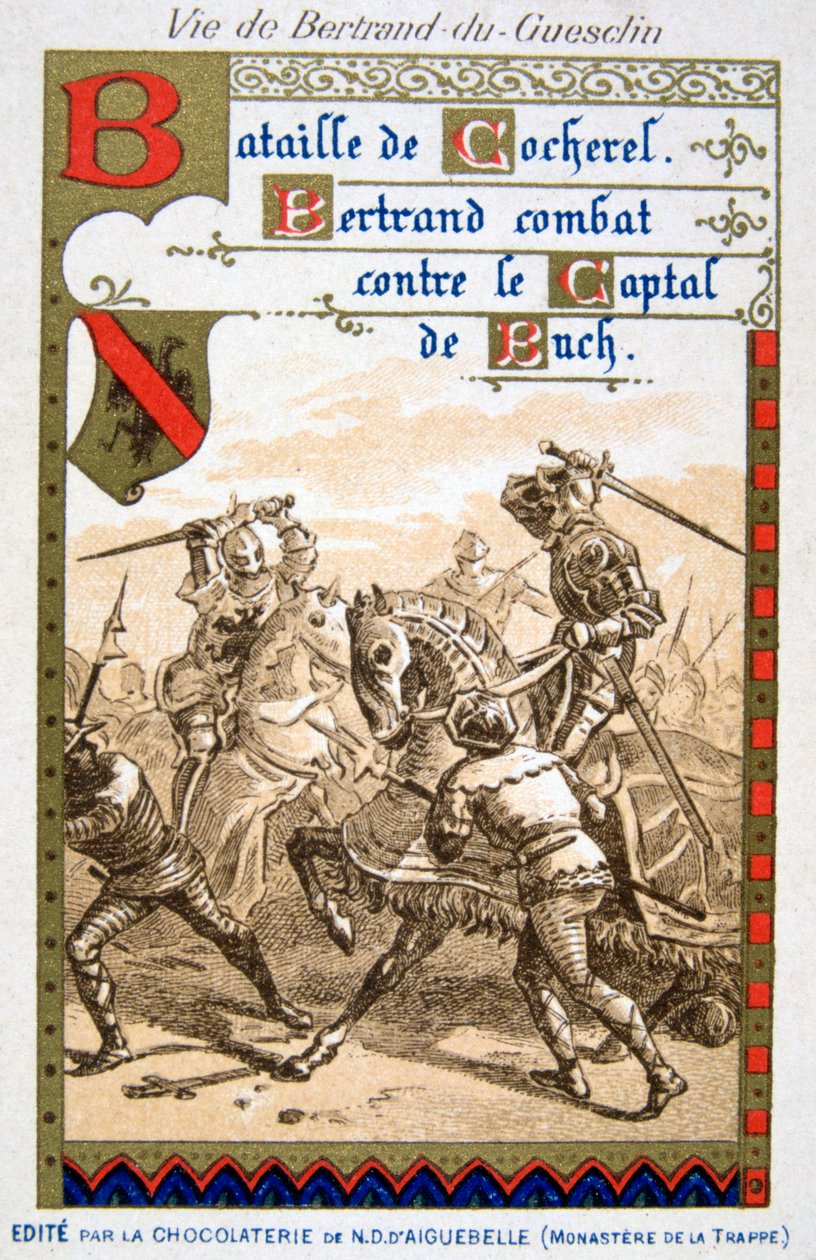 Cena da vida de Bertrand du Guesclin, século XIX de Unbekannt