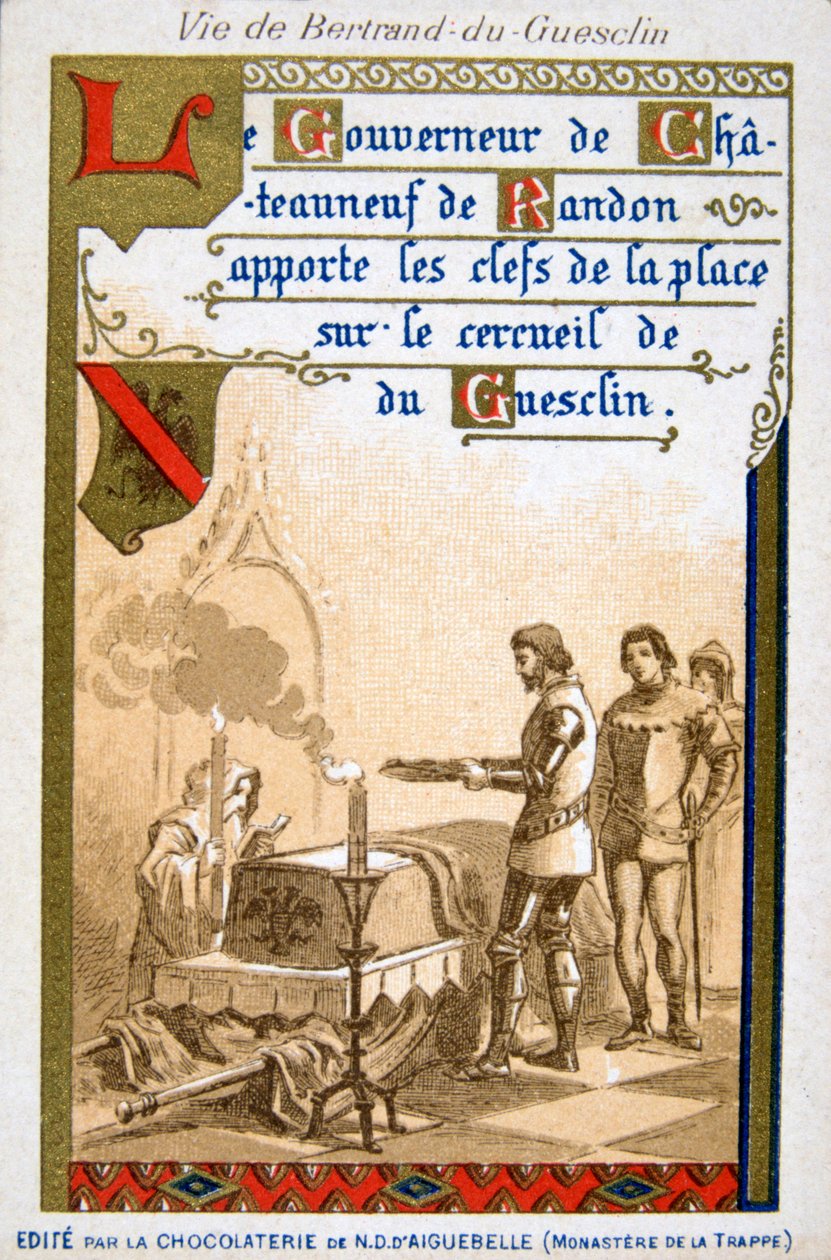 Cena da vida de Bertrand du Guesclin, século XIX de Unbekannt