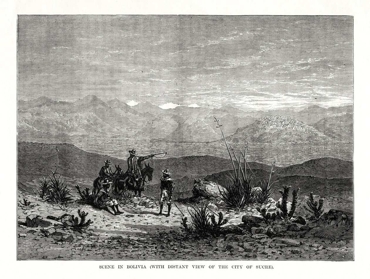 Cena na Bolívia, 1877 de Unbekannt