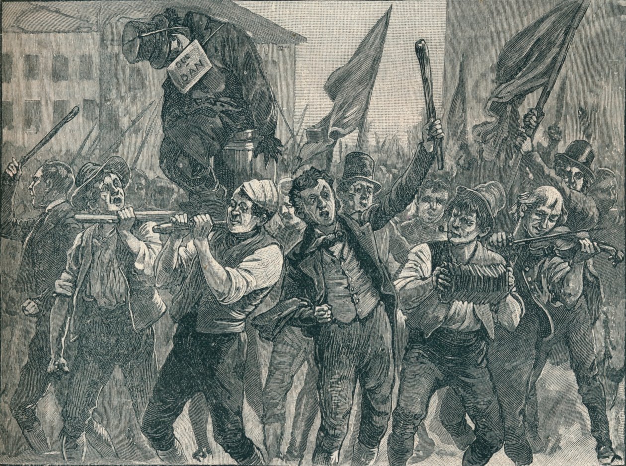 Cena nos motins de Belfast, século XIX 1906. de Unbekannt