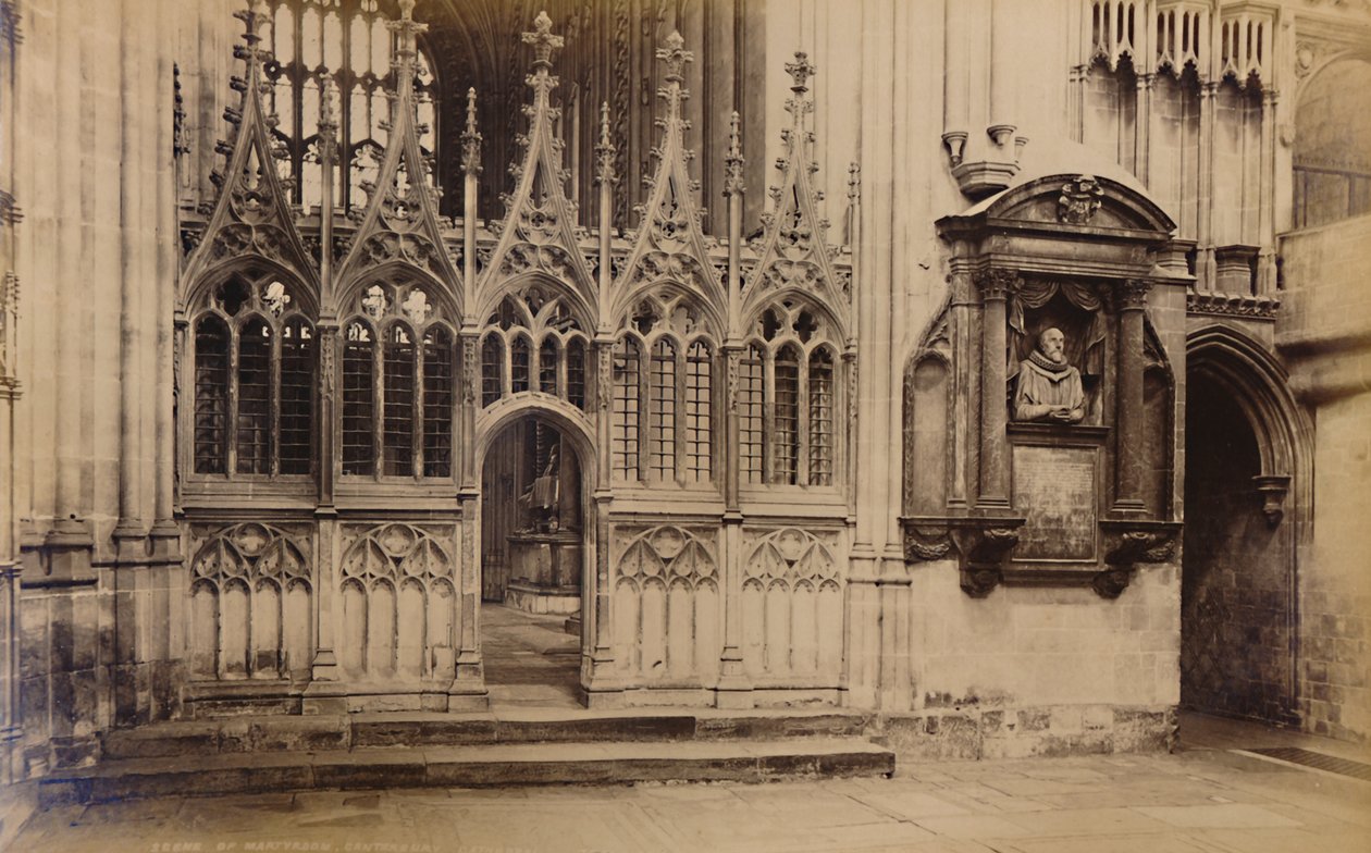 Cena do martírio, Catedral de Canterbury, 1929. de Unbekannt