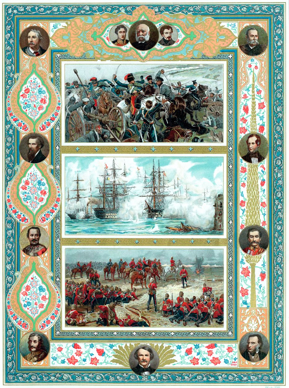 Cenas de compromissos militares britânicos, c1887 de Unbekannt
