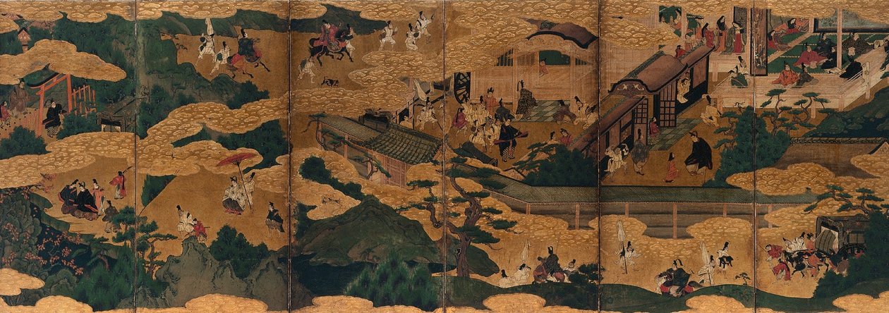Cenas dos Contos de Ise, meados dos anos 1600. de Unbekannt